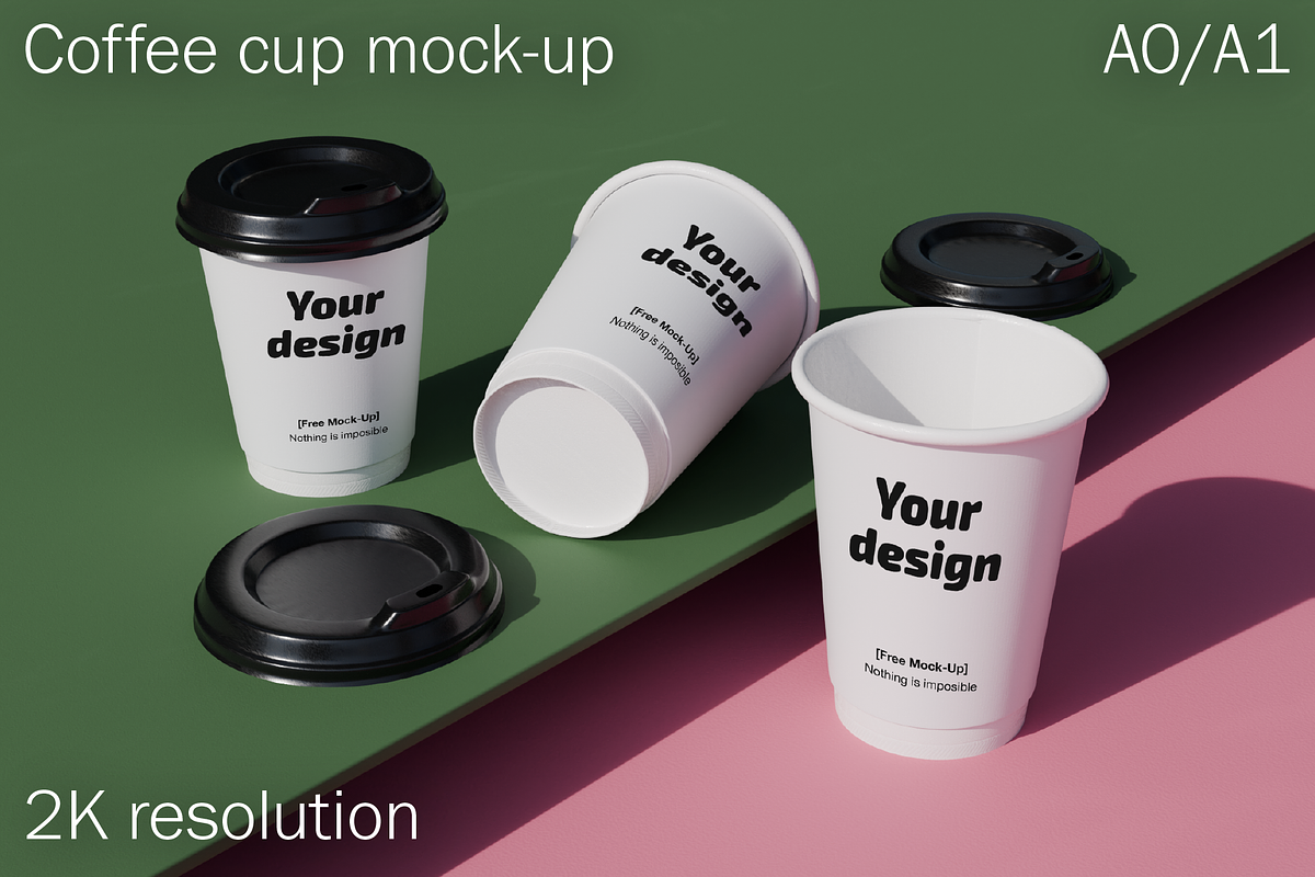 Coffee Cup Mock-Up, a Cups & Container Mockup by Satisfaction (Photo 1 of 6)