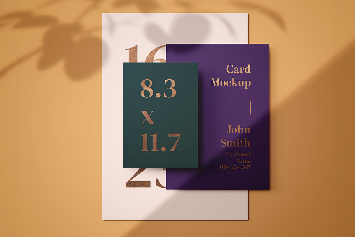 Wedding Card Mockup, an Advertising Mockup by Se٧enStudio (Photo 2 of 2)