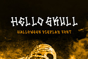 Hello Skull-Decorative Halloween, a Blackletter Font by Mightyfire (Thumbnail 1 of 4)