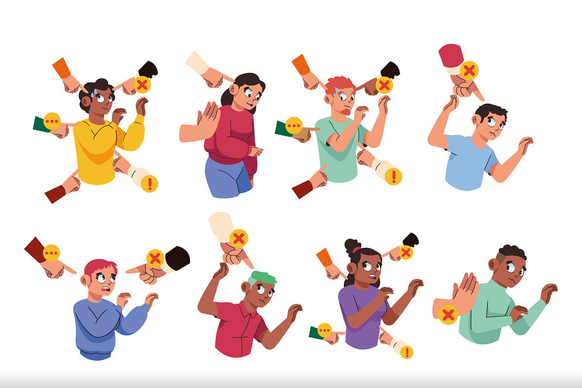 Discrimination Illustration Set