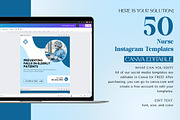 Nurse Instagram Canva Post Templates, a Social Media Template by Snapybiz (Thumbnail 2 of 10)