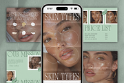 CANVA Skincare Instagram Templates, a Social Media Template by Xenié Creative (Thumbnail 6 of 11)