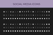 Social media icons set, an Icon by Lakhan1998 (Thumbnail 1 of 3)