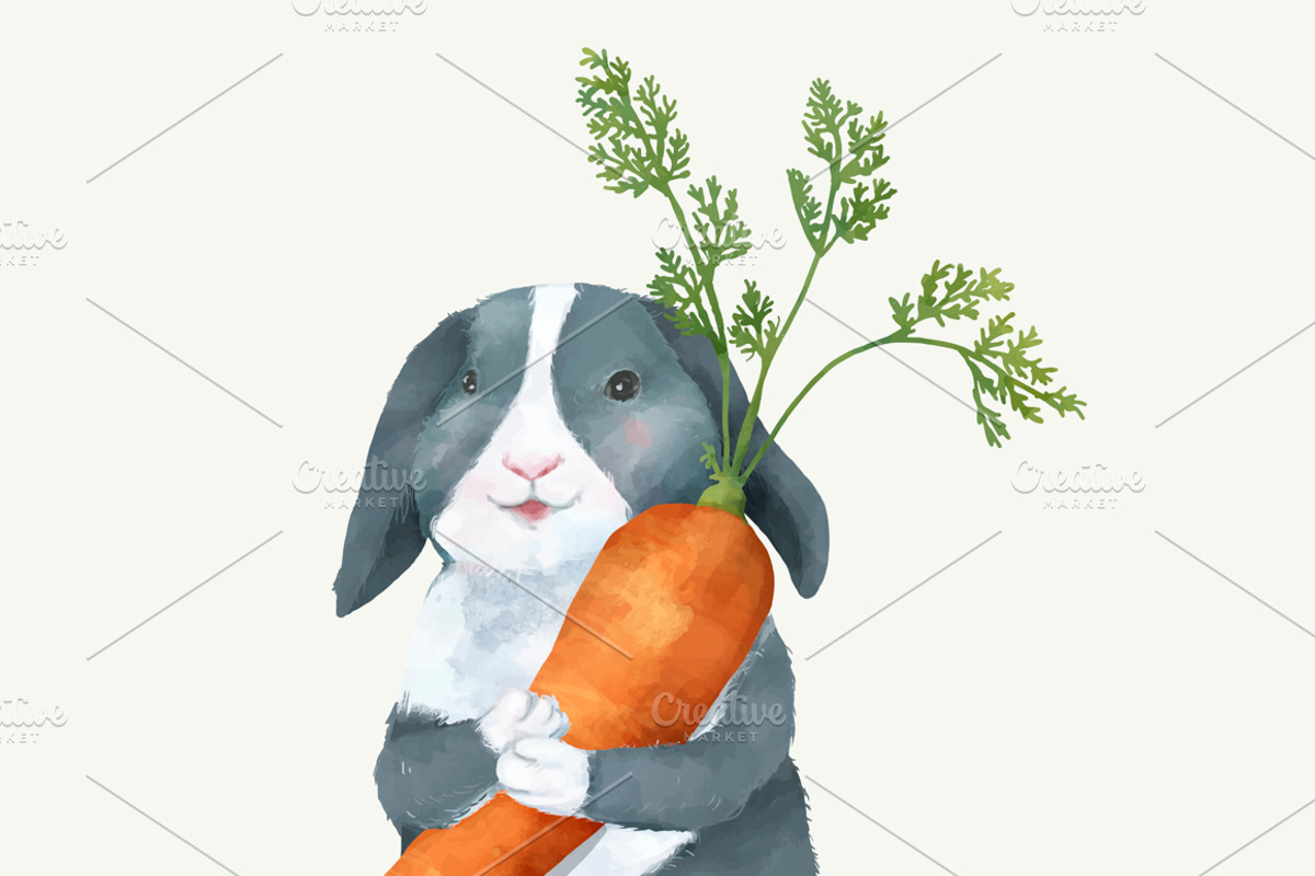 Illustration of a rabbit, an Animal Illustration by rawpixel