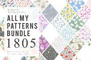 1805 Patterns Bundle, a Pattern Graphic by Julia Dreams (Thumbnail 1 of 25)