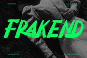 Frakend Handwritten Display Font, a Sans Serif Font by Maulana Creative (Thumbnail 1 of 8)