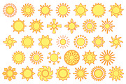 SUNS outline icons: 10 versions, an Outline Icon by beguima (Thumbnail 9 of 11)