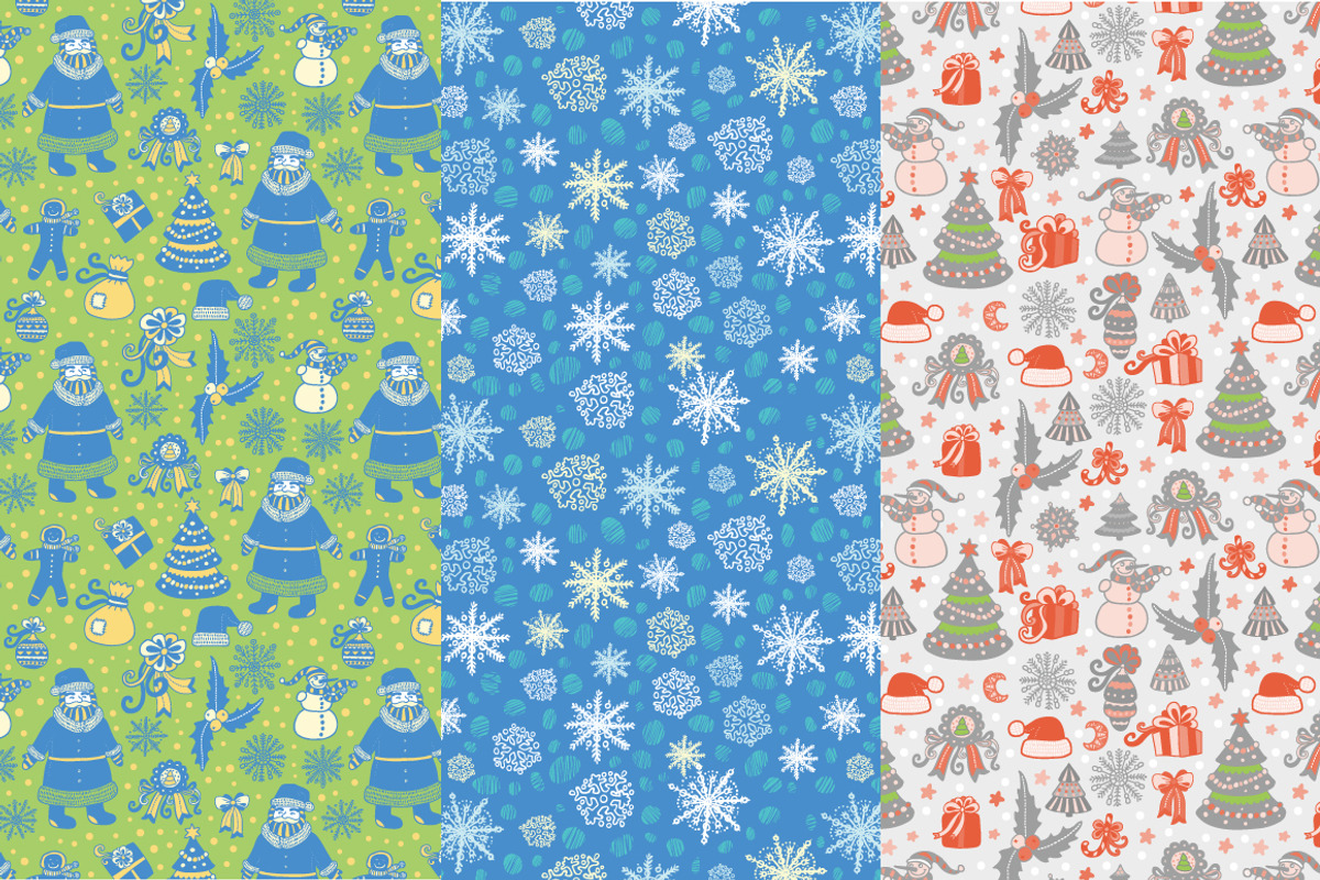 12 Christmas patterns, a Pattern Graphic by natsa (Photo 5 of 6)