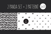 Happy panda (2 sets + 4 pattern), a Graphic by YuliaBiser (Thumbnail 3 of 3)