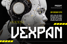 Vexpan - Digital Futuristic Font