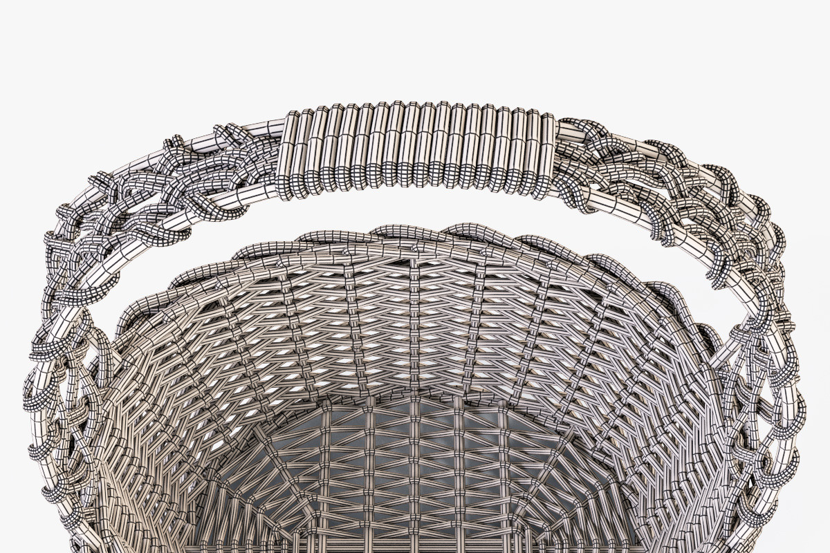 Wicker Basket 04 Gray with Apples, a Food & Drink 3D Model by Markelos (Photo 30 of 31)