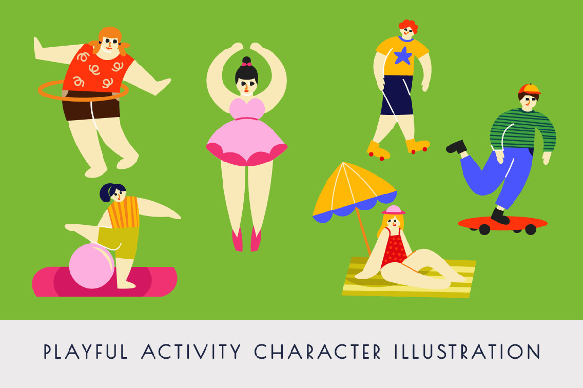 Playful Activity Character, an Object Graphic by Bewalrus Studio (Photo 2 of 4)