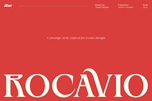 Rocavio - Prestige Serif