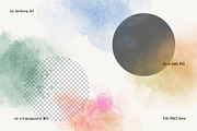 100 Watercolor Abstract Stains, a Texture Illustration by Jenteva Art (Thumbnail 15 of 17)