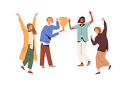 Winners with cups and awards set, a Person Illustration by Good Studio (Thumbnail 3 of 6)
