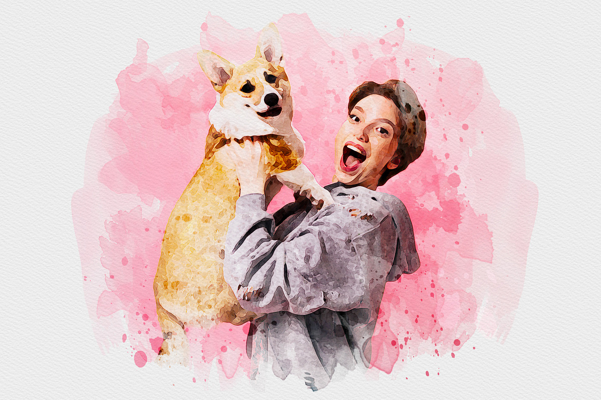 Watercolor Splash Photo Effect PSD, an Action Add-On by liptouse (Photo 5 of 10)