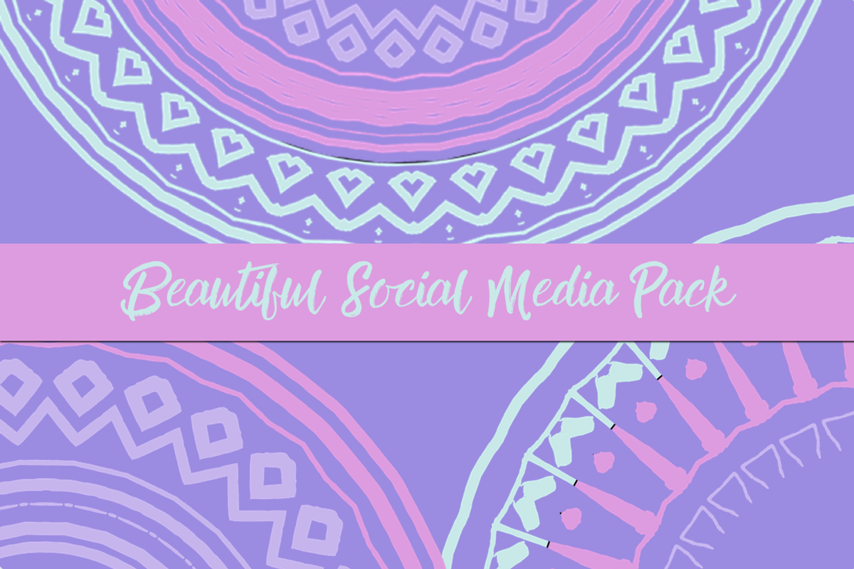 Beautiful Social Media Pack, a Templates & Theme by CosmicMedium (Photo 5 of 19)