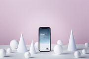 Phone Winter Mockup Set, a Product Mockup by Mockura (Thumbnail 2 of 6)