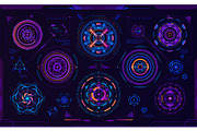 Futuristic circular HUD sci fi, an Illustration by Vector Tradition (Thumbnail 2 of 3)