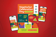 World Vegetarian Day Flyer Set, a Flyer Template by The Good Store (Thumbnail 1 of 2)
