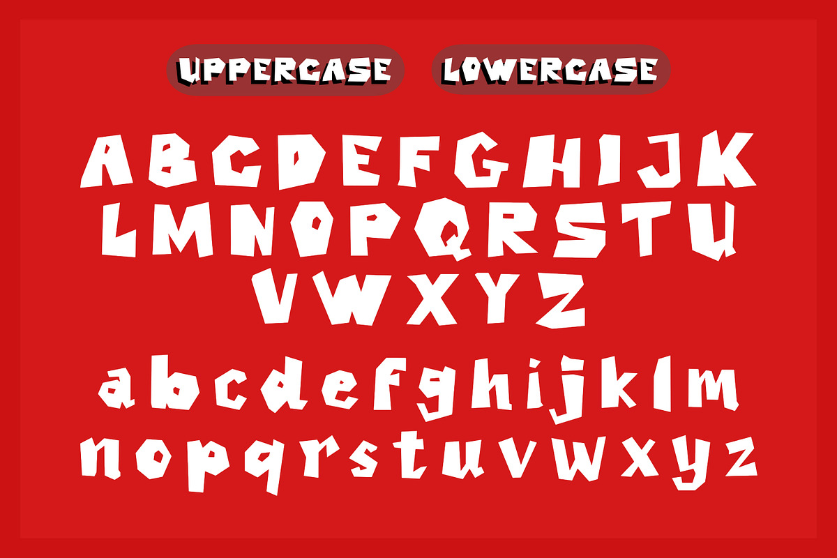 Rusack A Bold Shattered Display Font, a Handwritten Font by Artolabs (Photo 4 of 9)