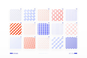 150 Geometric Seamless Patterns Set