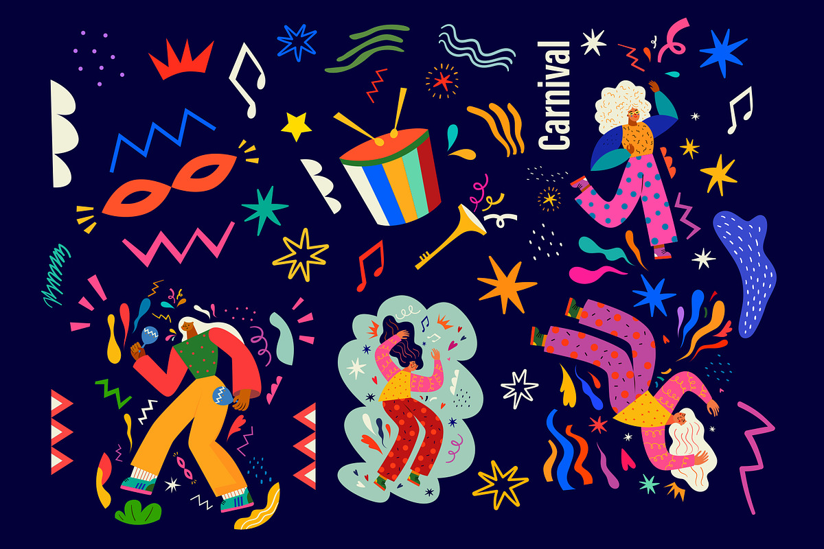 Brazil Carnival collection, an Object Illustration by MoleskoStudio (Photo 14 of 15)