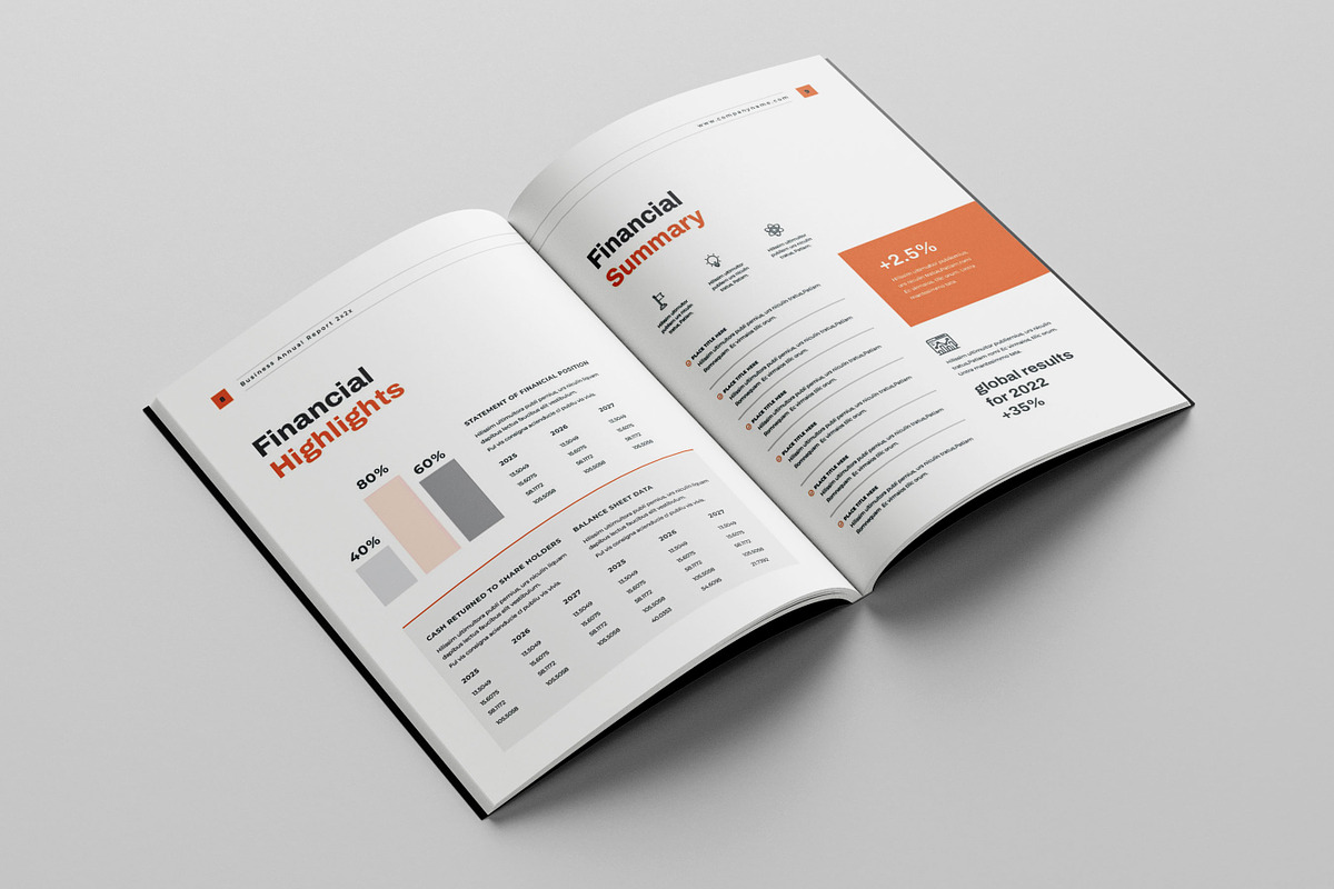 Annual Report template, Brochure, a Brochure Template by Niofix (Photo 4 of 6)