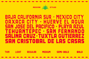 Mexicana Font Family