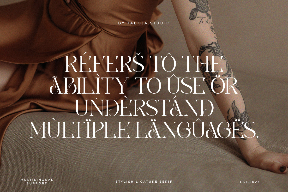 TBJ Rose Angel | Display Serif, a Serif Font by Taboja Studio (Photo 10 of 11)