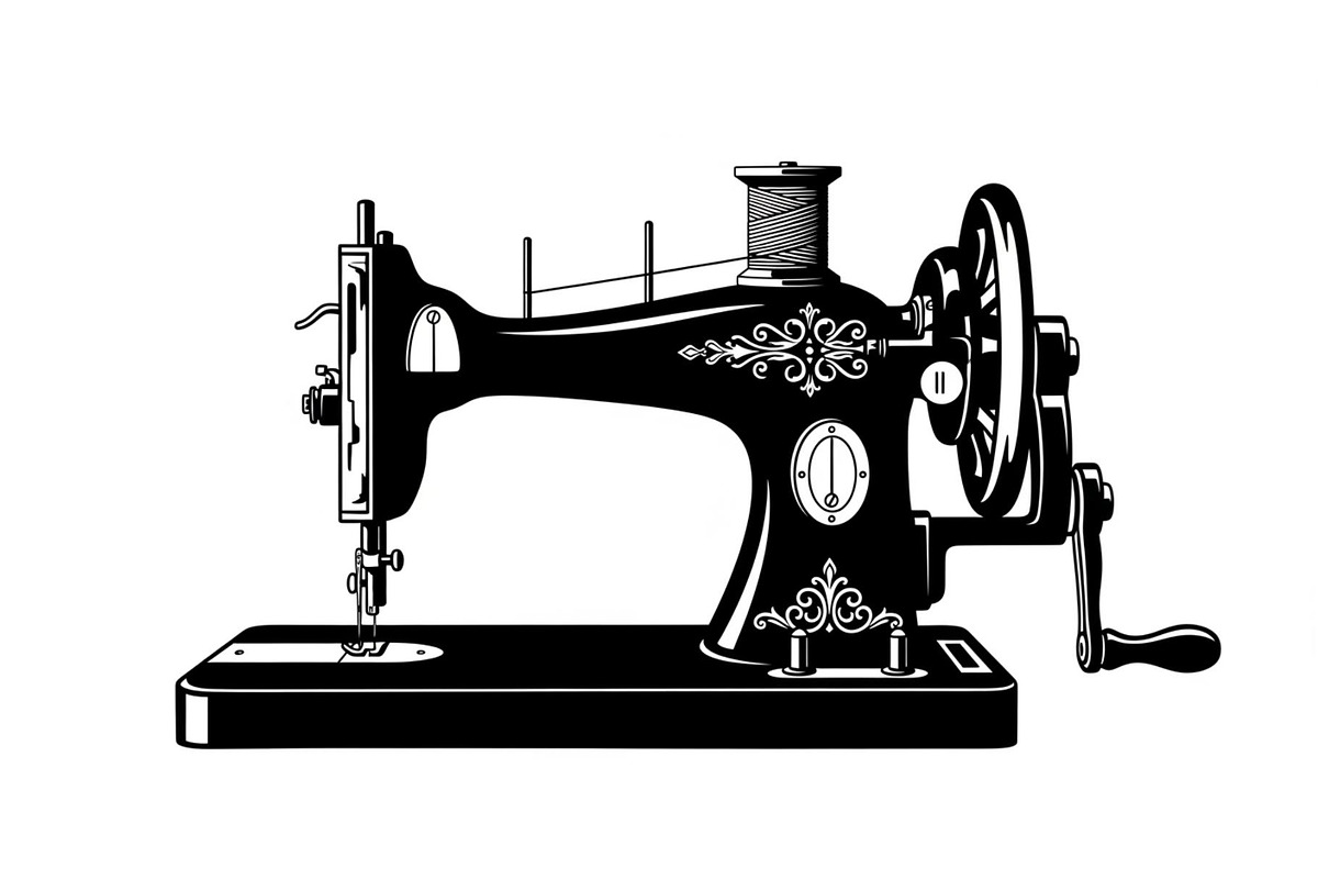 Vintage Sewing Machine Bundle, an Illustration by yasushie (Photo 18 of 31)