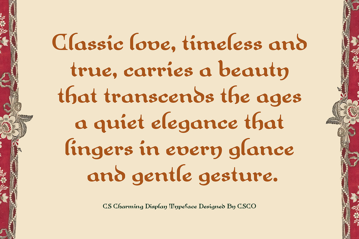CS Charming – Uncial Font, a Blackletter Font by Craft Supply Co. (Photo 5 of 8)