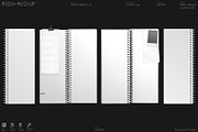 Spiral Notebook Mockup – 4 Scenes, a Books & Magazine Mockup by Moduclave Studio (Thumbnail 5 of 5)