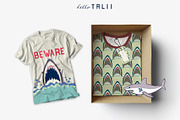 SHARK ATTACK VECTOR BUNDLE, an Illustration by Hello Talii (Thumbnail 2 of 9)