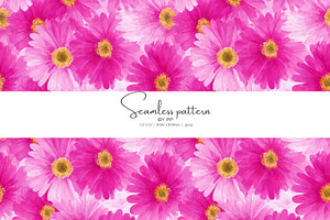 pink floral seamless pattern, a Pattern Graphic by Pink Studio Art