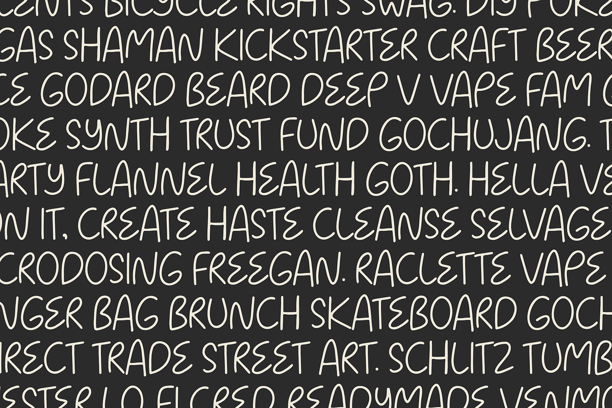 String Cheese, a Sans Serif Font by Mix Fonts (Photo 5 of 5)