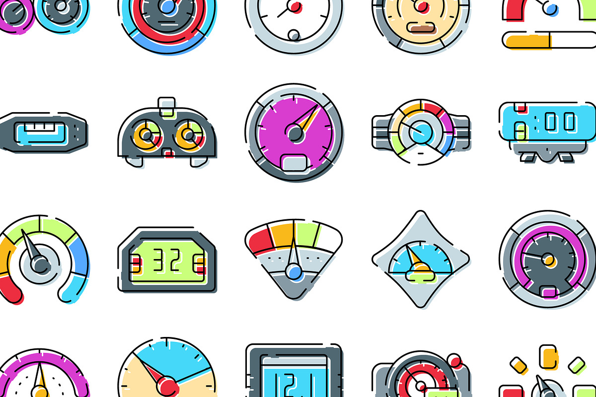 Car dashboard speed and level gauge, an Object Graphic by pikepicture (Photo 3 of 3)