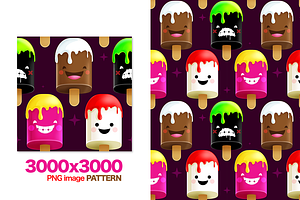 Freaky Ice-Creams Pattern