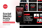 Canva Social Media Templates, a Social Media Template by Studio B | Canva Template (Thumbnail 1 of 13)