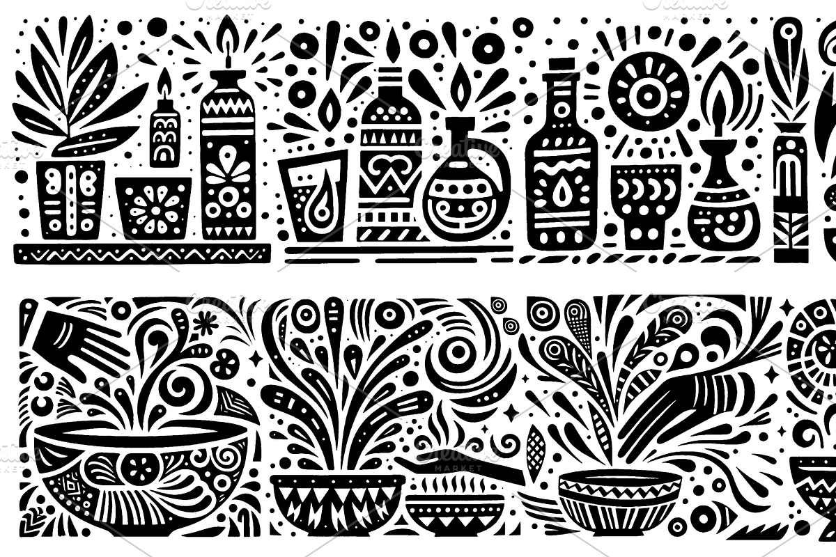 Vintage Gardening Folk Art, a Decorative Illustration by devastd (Photo 14 of 28)