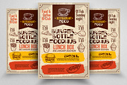 Retro Food Restaurant Flyer Template, a Marketing Template by Business Flyers (Thumbnail 1 of 2)