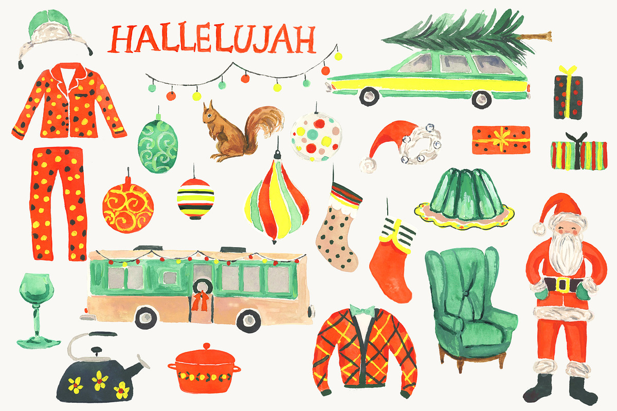 Watercolor Christmas Clipart, a Graphic by RhianAwni (Photo 7 of 8)