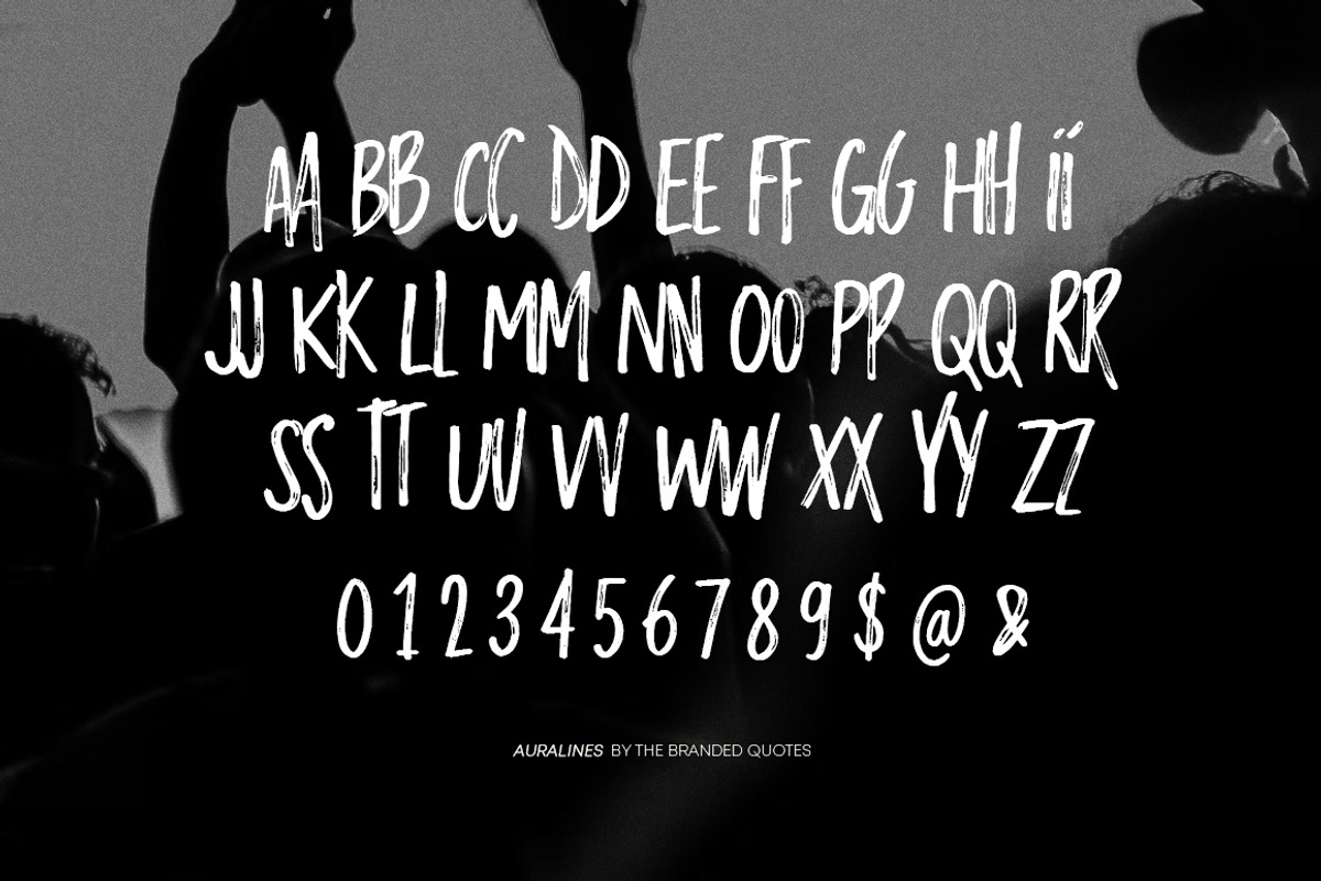 Auralines - Brush Font, a Handwritten Font by The Branded Quotes (Photo 5 of 5)