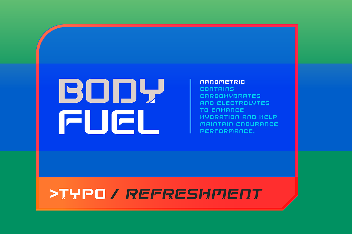 Nanometric Sports Font (2 styles), a Sans Serif Font by SelfBuild Type (Photo 4 of 5)