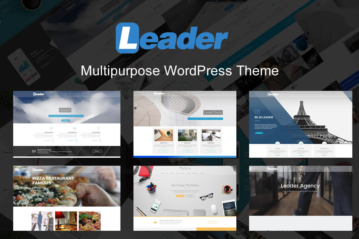 Leader - Premium WordPress Theme, a WordPress Template by Premium Wordpress Themes (Photo 1 of 4)