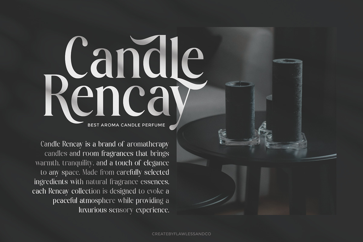 Raslune - Retro Serif Font, a Serif Font by Flawless And Co (Photo 2 of 10)