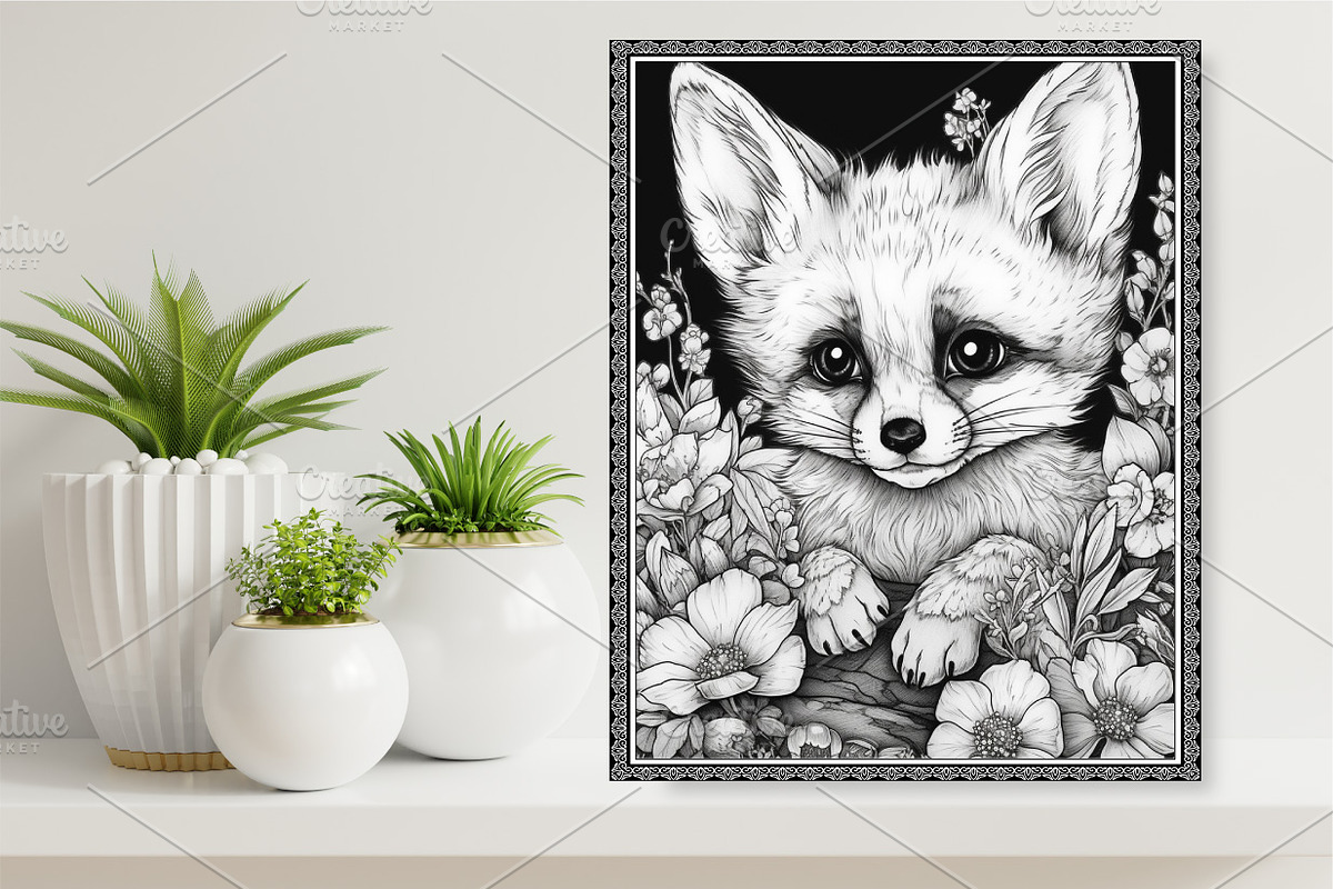 50 Baby Animals Coloring Pages, a Marketing Template by Blue Digital Studio (Photo 2 of 3)