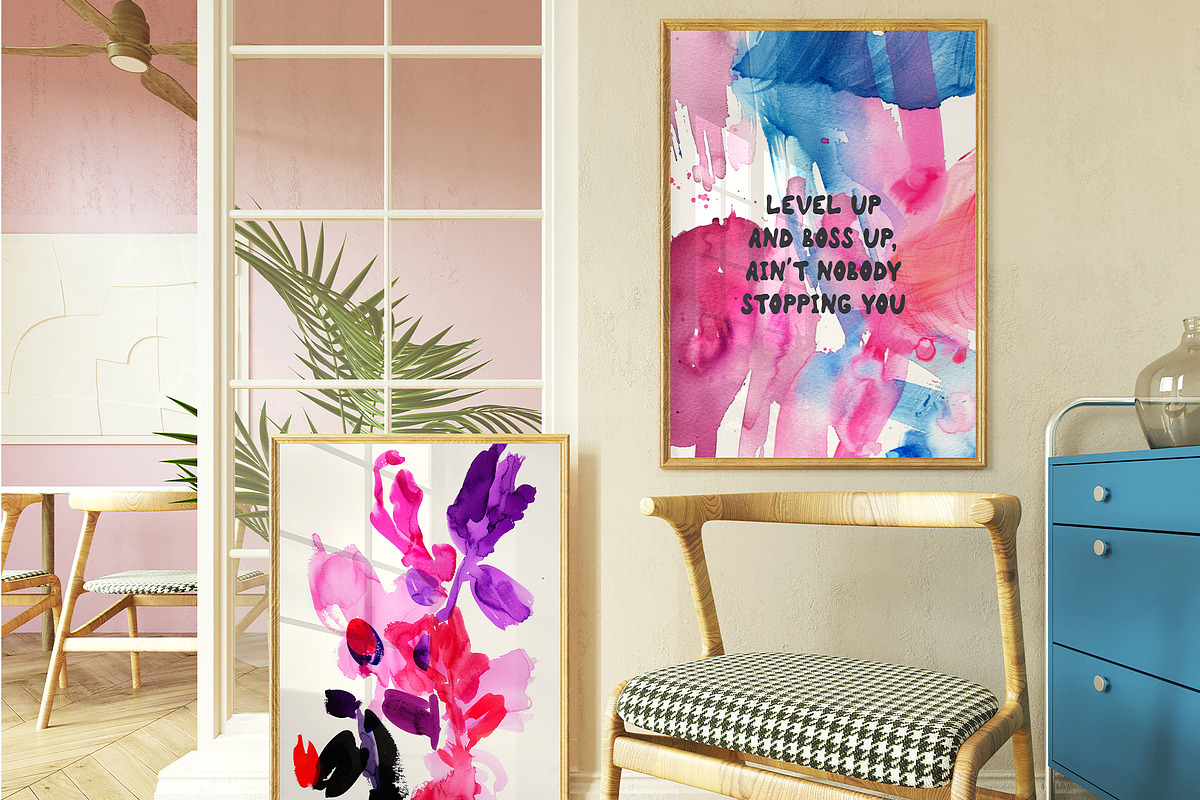 Bright Colorful Watercolor PRINTS, a Background Graphic by lerinartstudio (Photo 9 of 11)