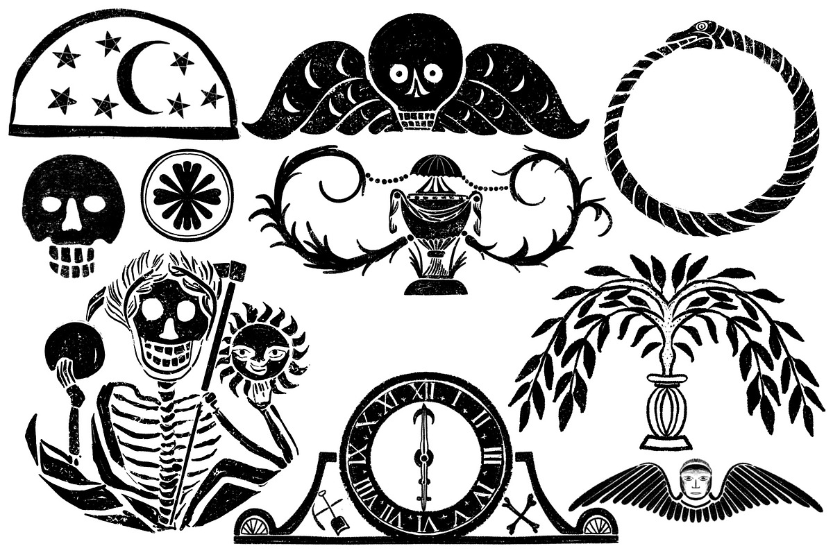 Gravestone Graphics From New England, an Illustration by Little Bunny Sunshine (Photo 7 of 10)