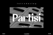 Partisi - Sans Serif Font, a Sans Serif Font by Pikgura (Thumbnail 1 of 7)